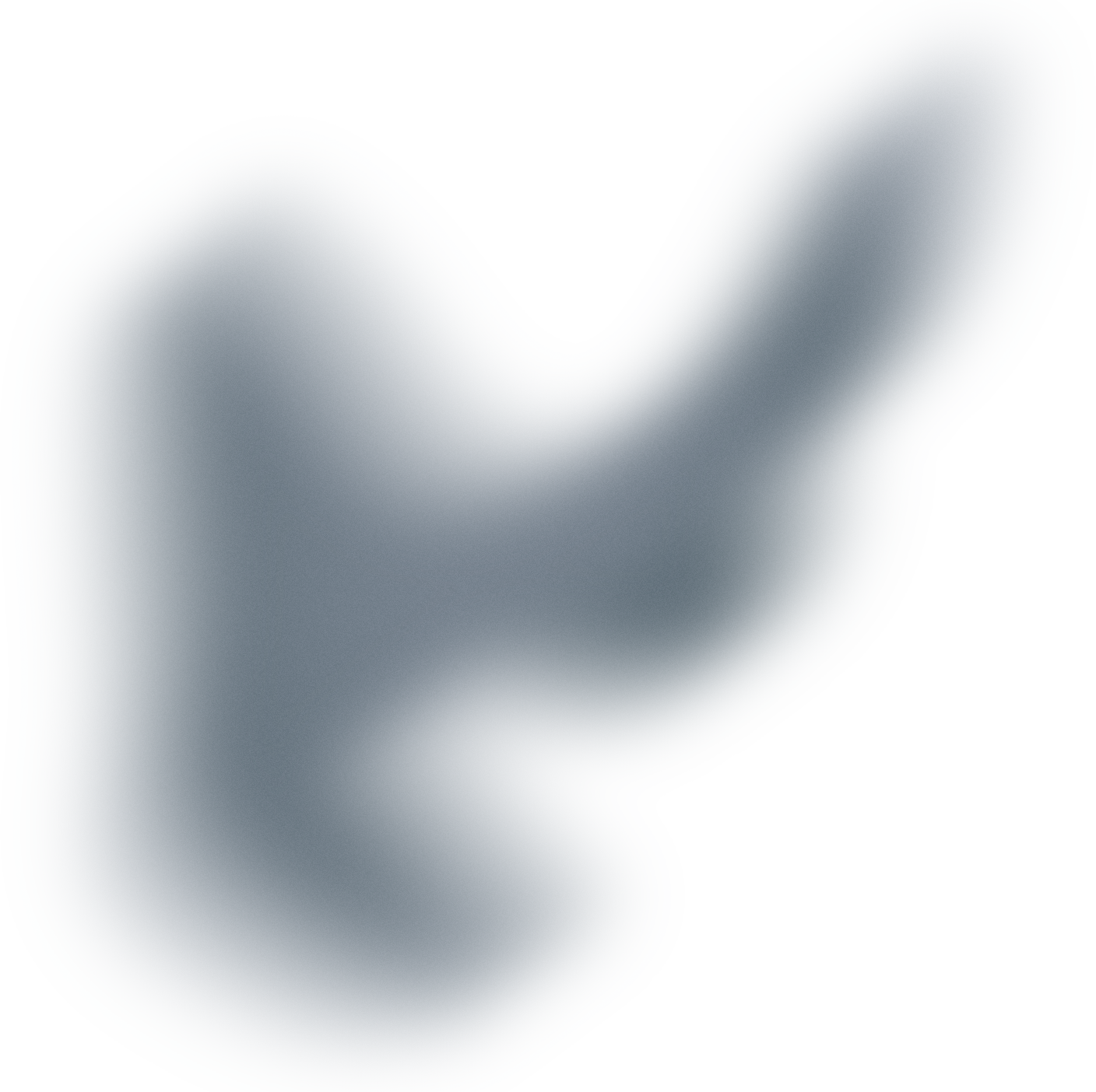 Glowy Gradient Abstract Brush Stroke Blob